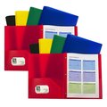 C-Line Products C-Line Products CLI32960-2 Assorted Two Pocket Poly Folders for Grade K-12; Multi Color - Pack of 2 CLI32960-2